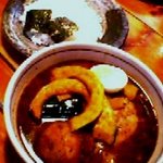 らっきょ - チキンスープカレー＋かぼちゃ