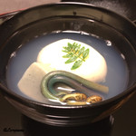 御料理 寺沢 - 蛤真薯 蛤出汁の椀物