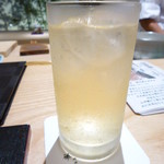 日本料理 藤井 - ノンアルコールの梅酒のソーダ割り