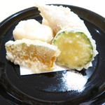 夏野菜と胡麻豆腐の天ぷら