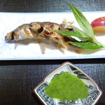 日本料理 藤井 - 鮎の塩焼き♬