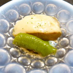 日本料理 藤井 - 賀茂茄子と万願寺