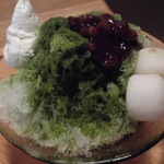 かき氷のトルナド - 抹茶のかき氷 780円