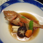 ホテル花水木 - 生モノ食べれないと伝えていたらきんきの煮つけを用意していただきました。