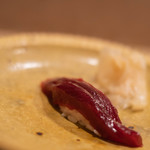 うを徳 - 佐渡嶋（さどがしま）鮪（しび）、鮮肉（あかみ）豆油漬（しやうゆづけ）