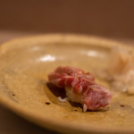 うを徳 - 佐渡嶋（さどがしま）鮪（しび）、膩肉（あぶ）