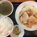 ラーメン 創作麺処 めん坊 - 生姜焼き定食