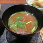 傳 - 30年7月　富士山アミタケの味噌汁