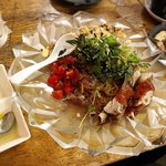 海老丸らーめん - 冷製 汁なし麺 「ど〜ん！スペアリブ ワイルドだろ〜？！」