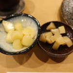 すし処 睦月 - 2種類の自家製ガリ