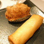 中国飯店 富麗華 - タロイモ揚げ　海老春巻き