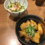 鶏そば麺屋平乃 - 鶏天と鶏塩丼