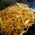 甘味処 竹酔堂 - 焼きそば仕上がり