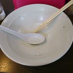 ラーメン 木曜日 - 飲み干し完食！(滅多にありません、レア物)笑