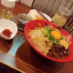 博多麺屋 一連 - 肉玉油そば・辛いの増し