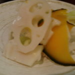 博多天ぷら たかお キャナルシティ店 - 野菜の浅漬け！サービスだよ！！