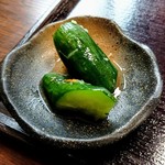 富田茶屋 - きゅうりお新香