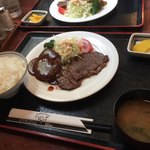 にんにく亭 - カットステーキ＋ハンバーグ
