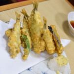 動坂食堂 - 稚アユの天ぷら（６５０円）２０１８年７月