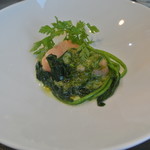 アキヒサ ハンダ - 羅臼産トキシラズ　海藻バターソース