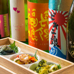 Suminoya Dedesuke - 季節の日本酒各種。