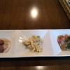 きがるな洋食屋さん - 料理写真:右からローストビーフ、鶏ささ身の和え物、海老の。。。忘れた(￣▽￣;)