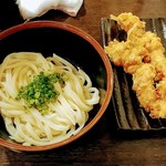 つくつくぼうし - しょうゆうどん、かしわ天