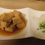 いっぱい呑み屋きまぐれ - 生めかじきコロ煮(18-07)