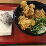 麺家 - 鶏天そば定食(¥560)