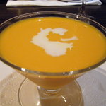 スープ：赤カボチャの冷製ポタージュ