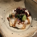 焼き鳥 とりら - 高坂鶏二つの部位刺しに山芋とろろ掛け