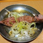 四文屋 - 滝廉太郎が食べてたレバー
      ごま油とネギって、絶対うまいやつだよね！？
      うまいって言って食べてました←やっぱな(笑)