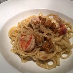 カンピオーネ - うにと海老のオイルソース生パスタ　1500円