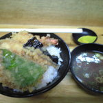 天丼 吉兵衛 - 天丼並（海老＊２、大葉＊1、、海苔＊1）