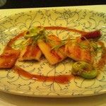 鉄板ダイニング 法貴 - 旬の一品：穴子のソテー