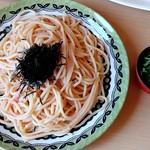 Pasta alla PUTTANESCA - 大葉と明太子のパスタ(2018.07)