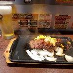 いきなりステーキ - サーロインステーキと生ビール