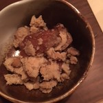 純米酒とお出汁 雲母 - お通しの五目おから煮