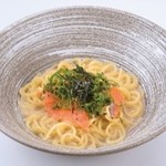 <Japanese style> Smoked salmon and cod roe pasta