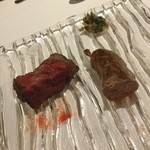 ウシマル - 焼き加減も大好きなレアで❤️