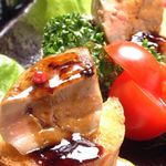 Sauteed foie gras with balsamic sauce