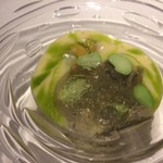 Ristorante Due  - 葉の下にビシソワーズ雲丹