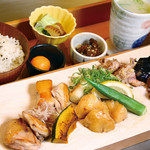 Teppanyaki Okonomiyaki Kashiwa - ディナー限定！名古屋コーチン鉄板焼き御膳