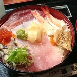 海船 - 「海船丼」大盛1100円　2018.7