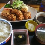 Ougino Kura - 鳥の唐揚げ定食　680円