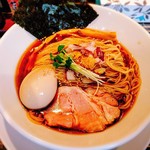 ヌードルズキッチン ガナーズ - 冷し貝そば（醤油）＋味玉