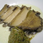 レストラン メルキュール - 鮑のプレゼ　胡瓜クリーム