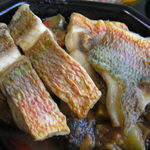 レストラン メルキュール - 横筋フエダイのポワレ　浅利と夏野菜のソース