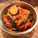 タイニーカフェ - なす味噌 トマト和え