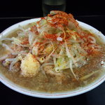 ラーメン二郎 鶴見店 - 8/6小ぶた・固め・油少なめ　野菜・にんにく・とうがらし